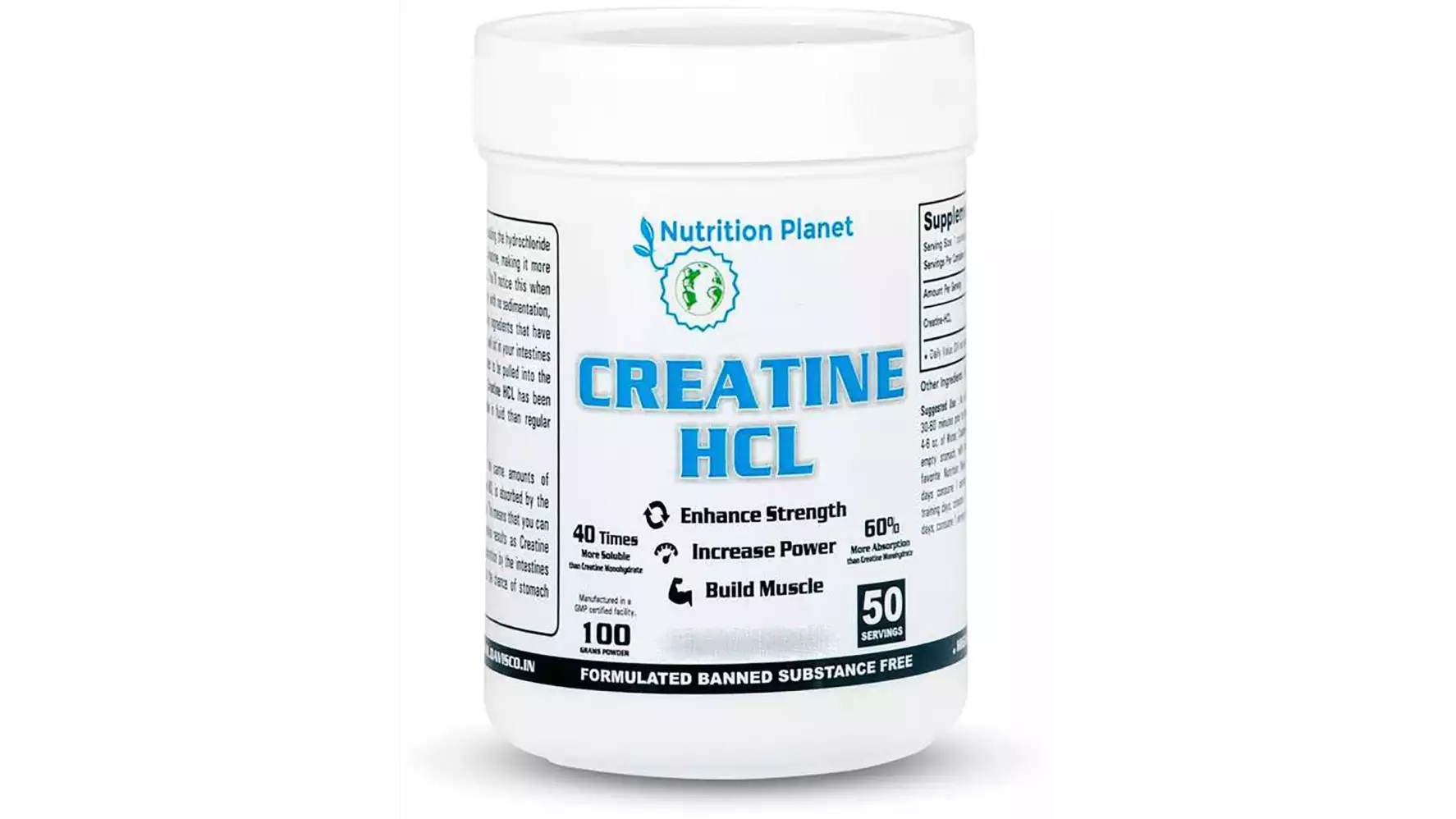 Nutrition Planet Creatine Hcl Unflavored (100g)