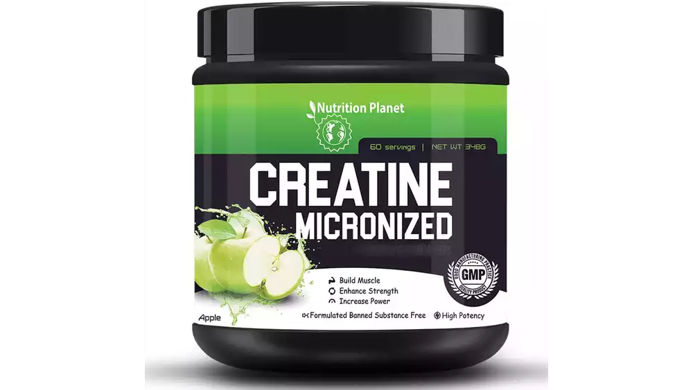 Nutrition Planet Micronized Creatine Monohydrate Green Apple (348g)