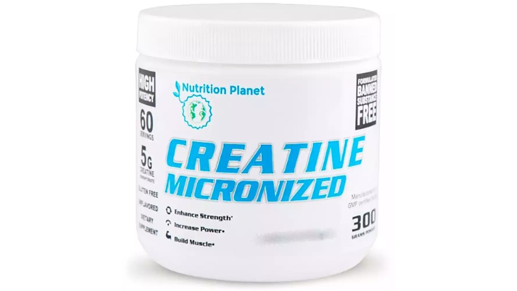 Nutrition Planet Micronized Creatine Monohydrate Unflavored (300g)