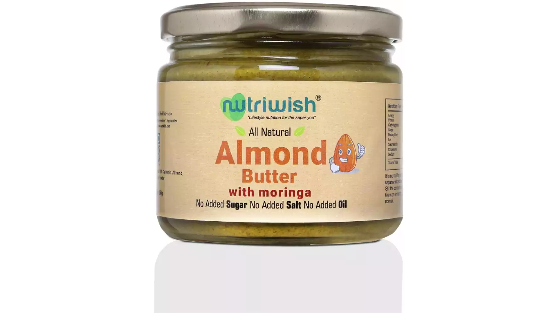 Nutriwish Almond Butter With Moringa (250g)