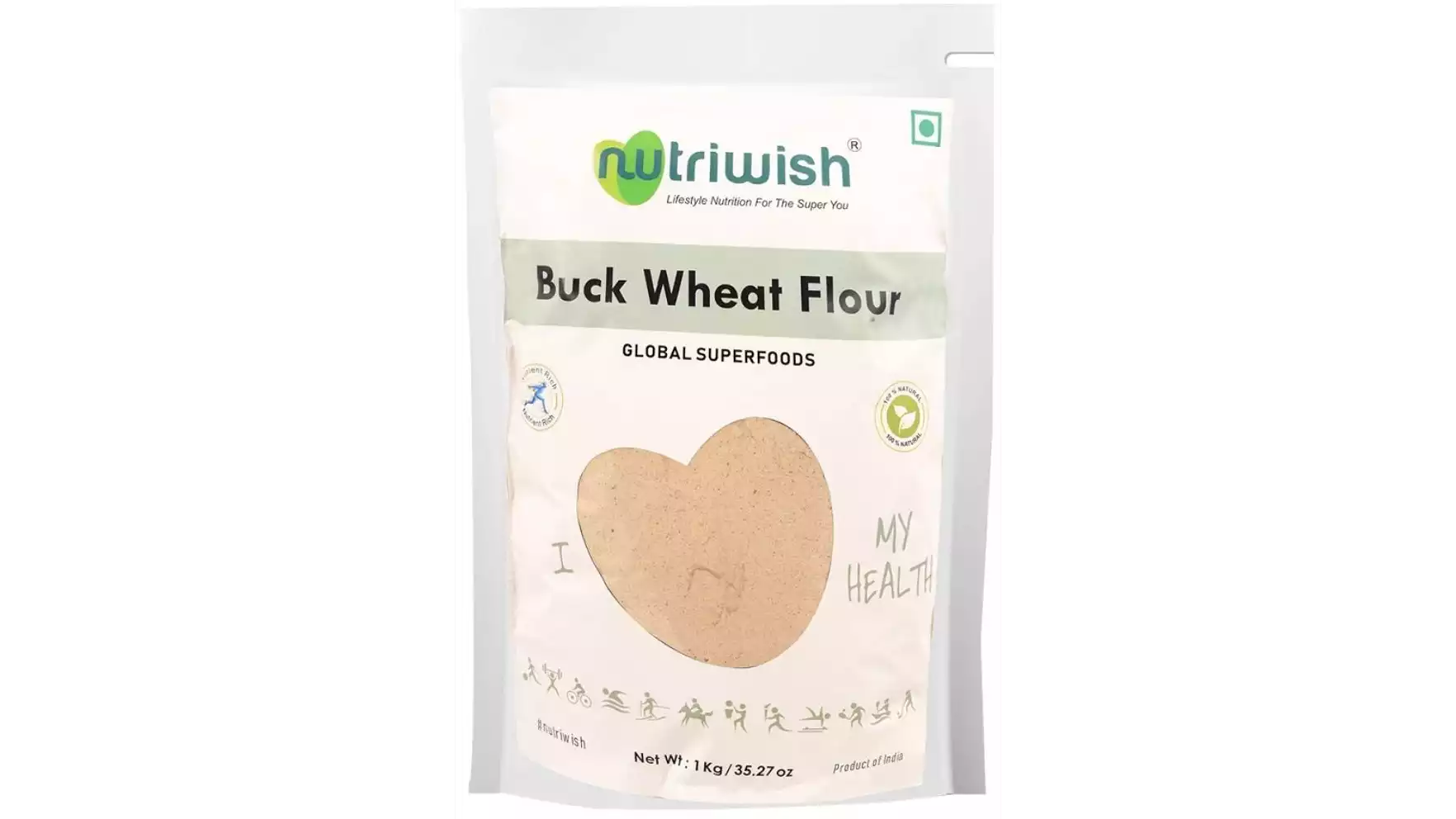 Nutriwish Buck Wheat Flour (1kg)