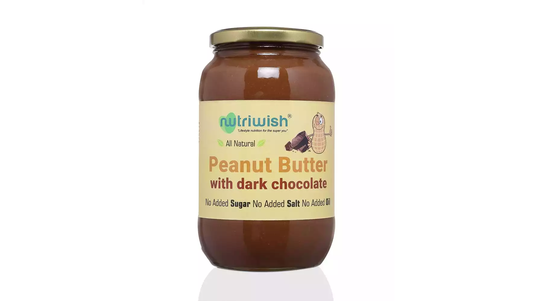Nutriwish Peanut Butter With Dark Chocolate (1kg)