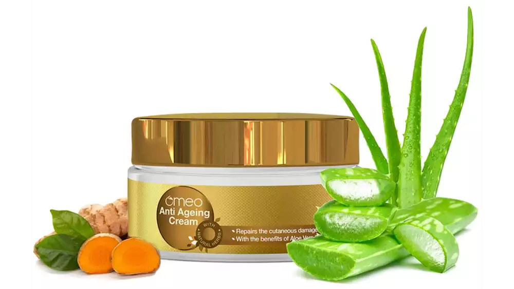 Omeo Aloe Vera & Turmeric Anti Ageing Cream For Women (50g)