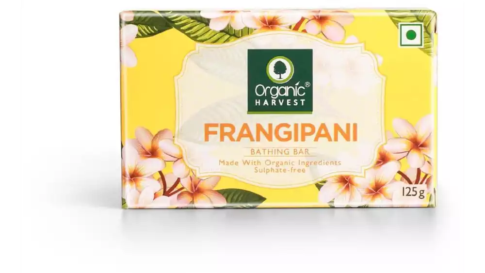 Organic Harvest Frangipani Bathing Bar (125g)