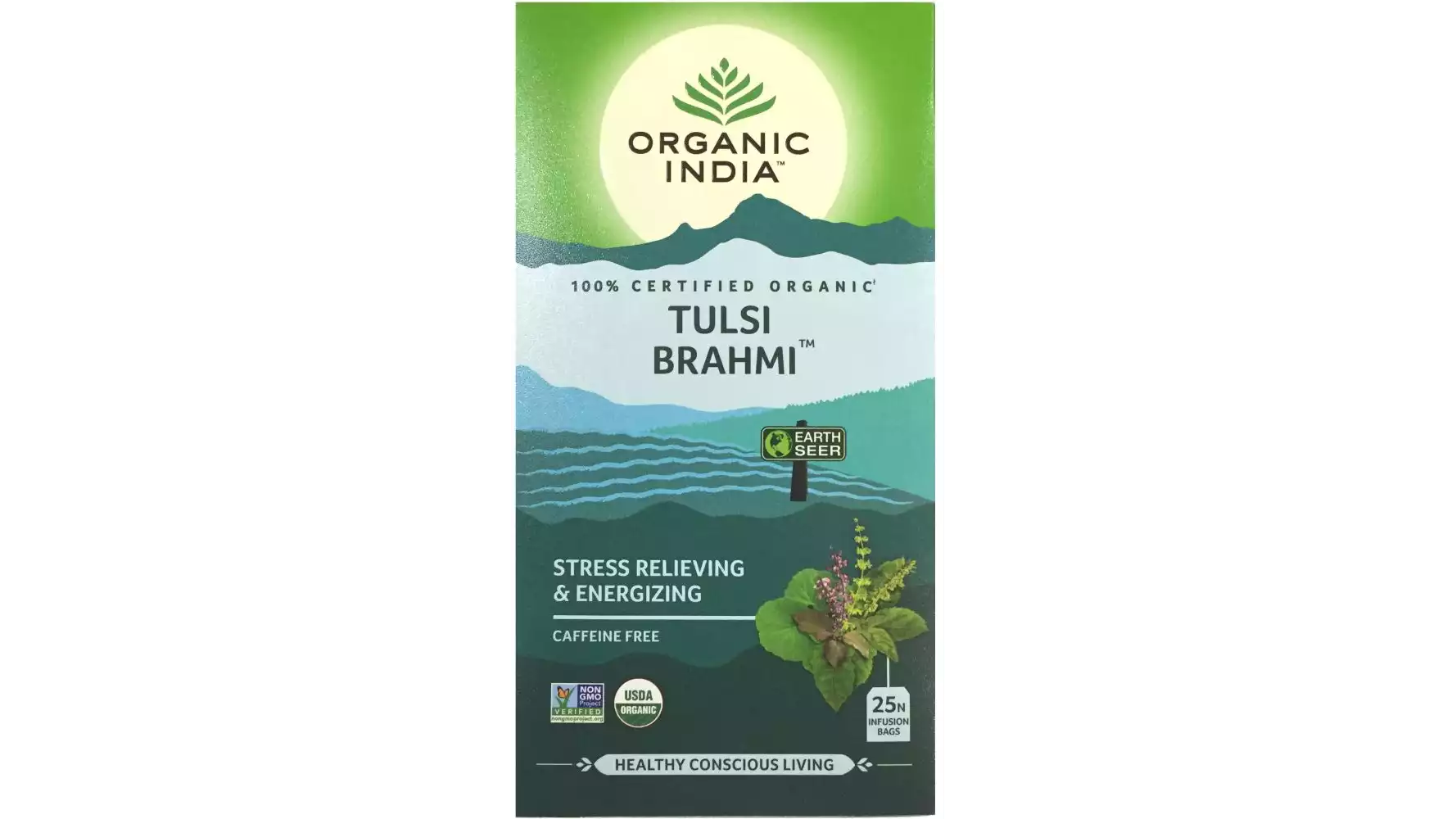 Organic India Tulsi Brahmi Tea (25Dip)