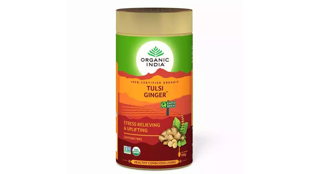 Organic India Tulsi Ginger Tea (100g)