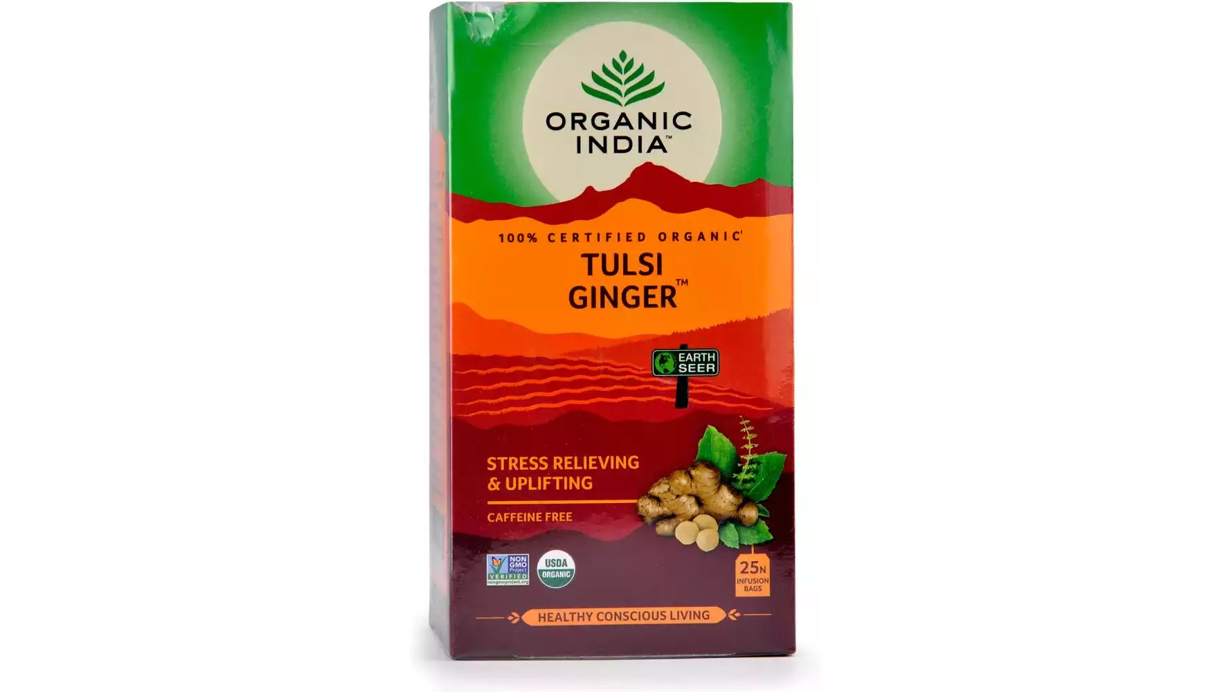 Organic India Tulsi Ginger Tea (25Dip)