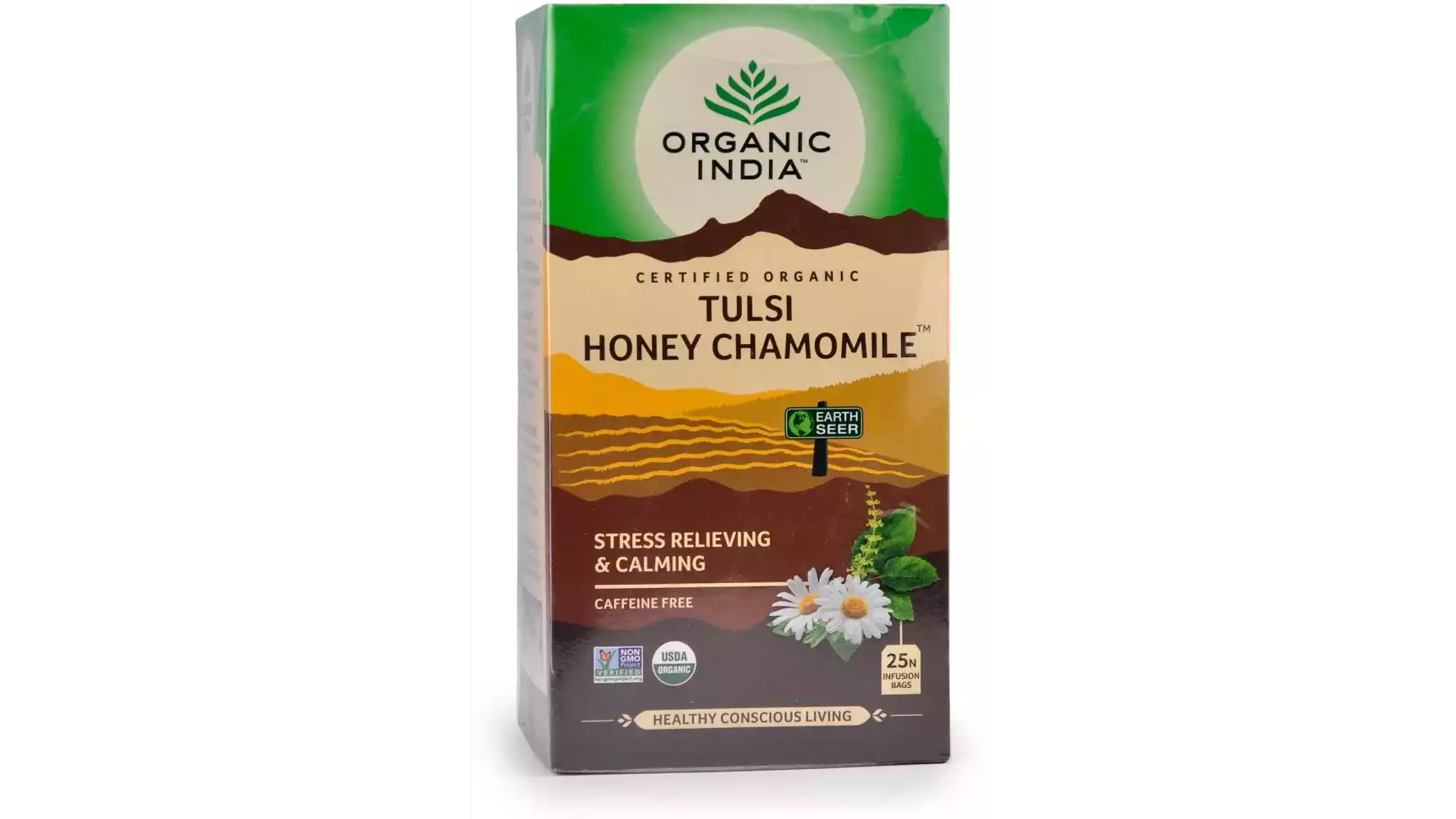 Organic India Tulsi Honey Chamomile Tea (25Dip)