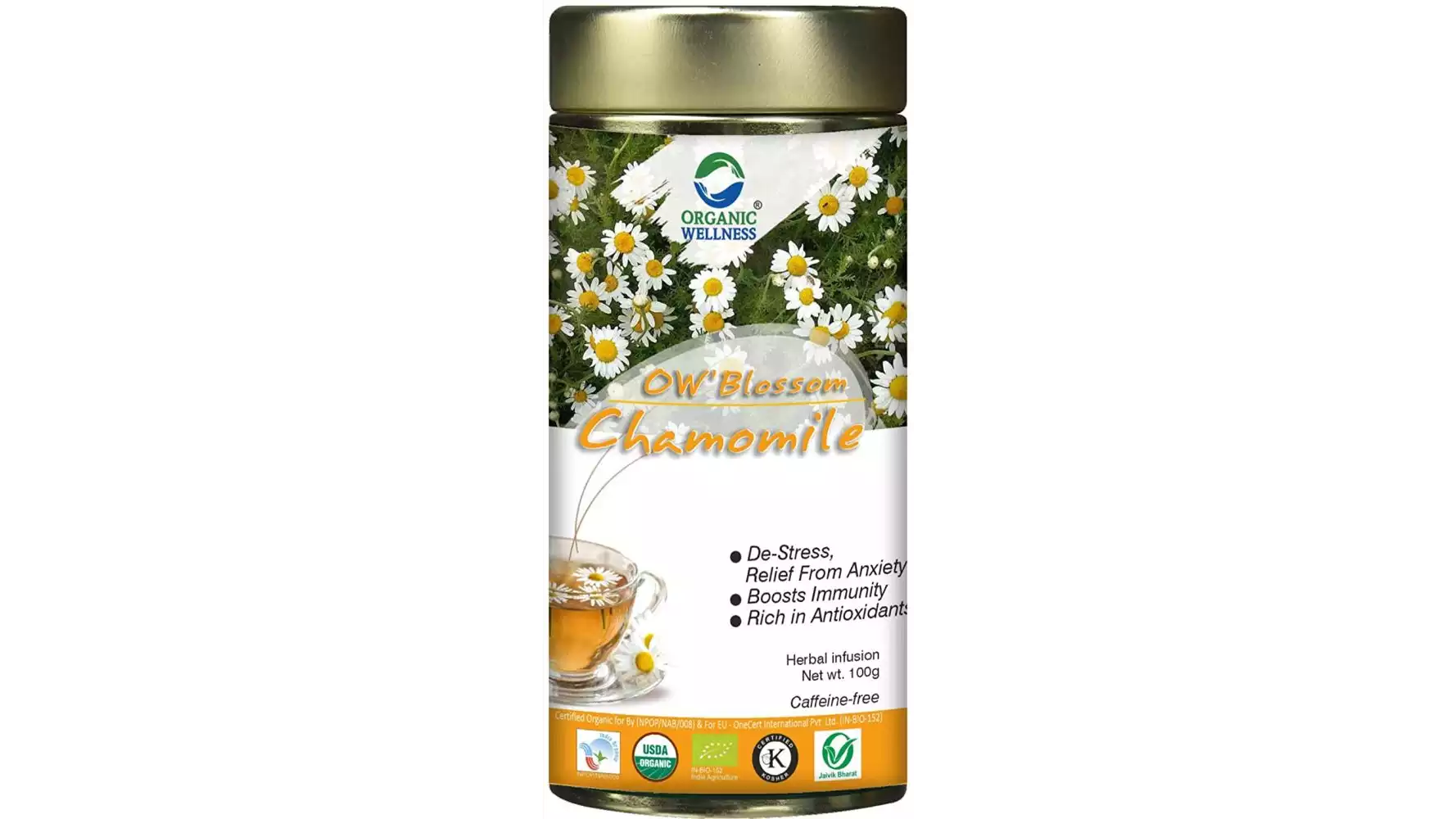 Organic Wellness Blossom Chamomile Tea (100g)