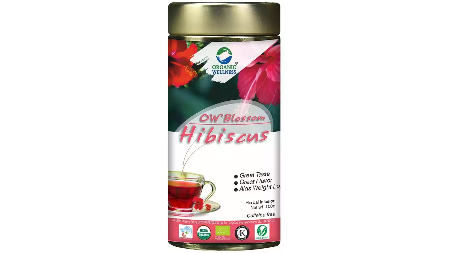 Organic Wellness Blossom Hibiscus Tea (100g)