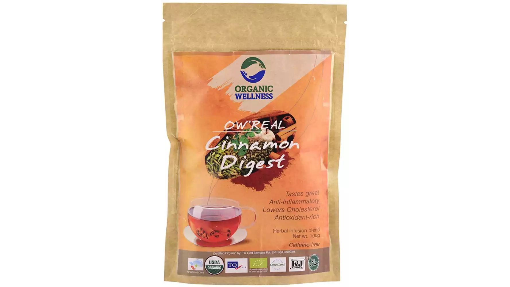 Organic Wellness Cinnamon Digest Tea Pouch (100g)