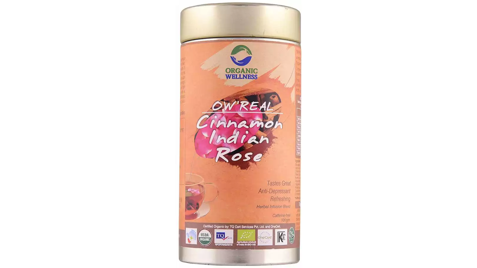 Organic Wellness Cinnamon Indian Rose Tea (100g)