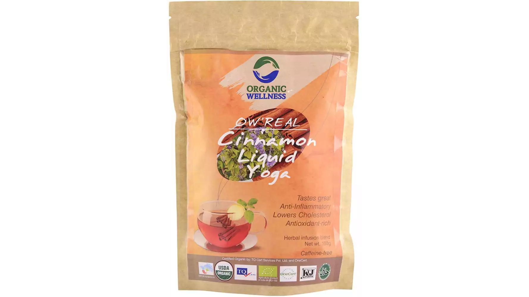 Organic Wellness Cinnamon Liquid Yoga Tea Pouch (100g)