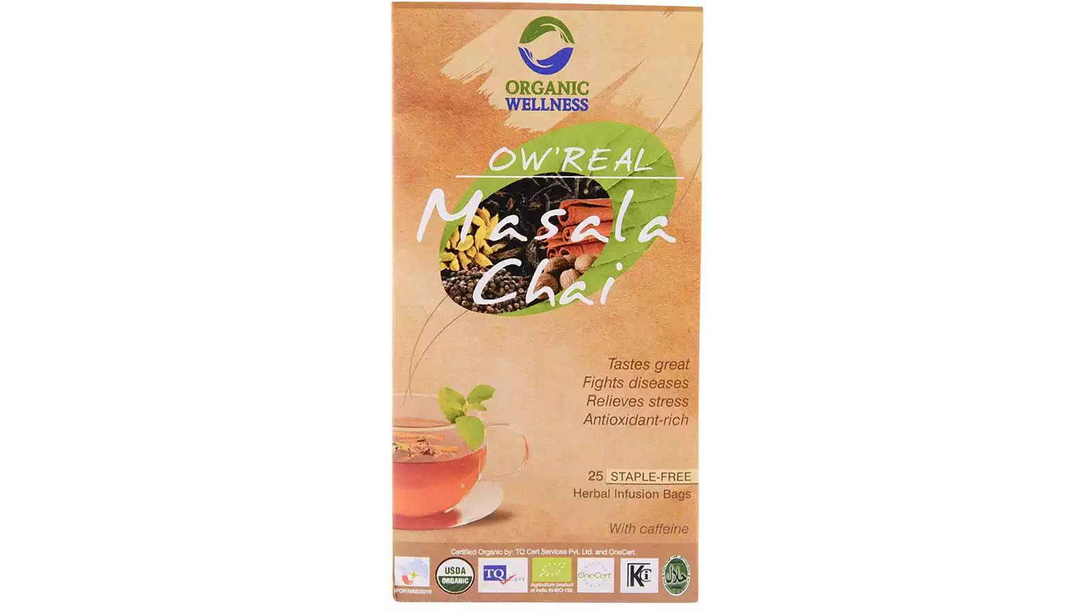 Organic Wellness Masala Tea Bags (25Dip)