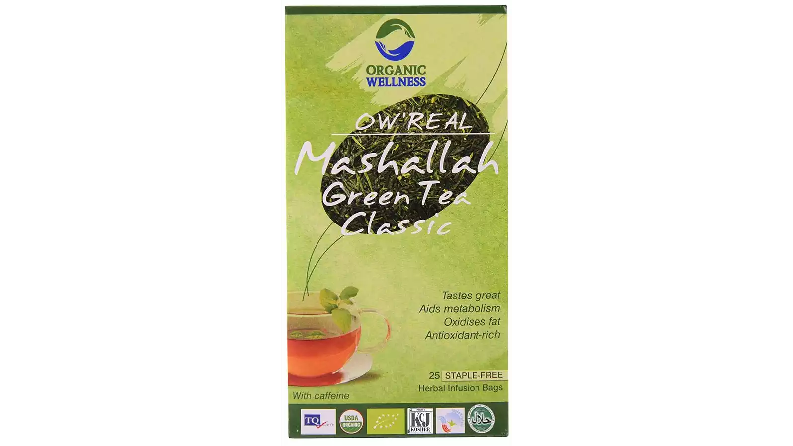 Organic Wellness Mashallah Green Tea Classic Bags (25Dip)