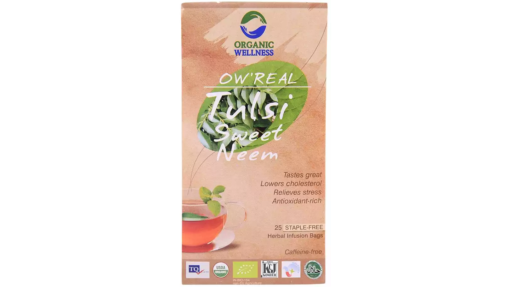 Organic Wellness Tulsi Sweet Neem Tea Bags (25Dip)