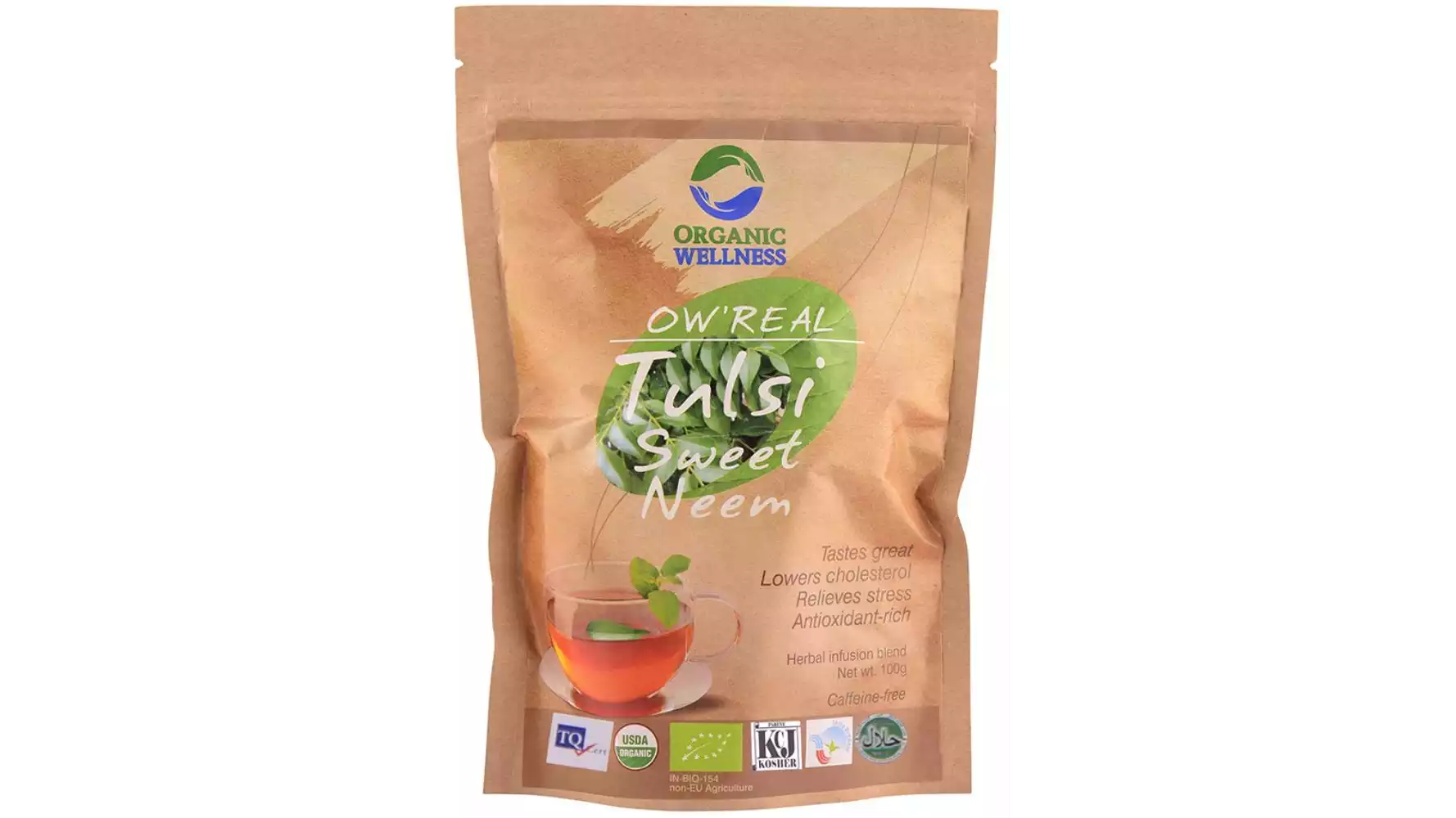 Organic Wellness Tulsi Sweet Neem Tea Pouch (100g)
