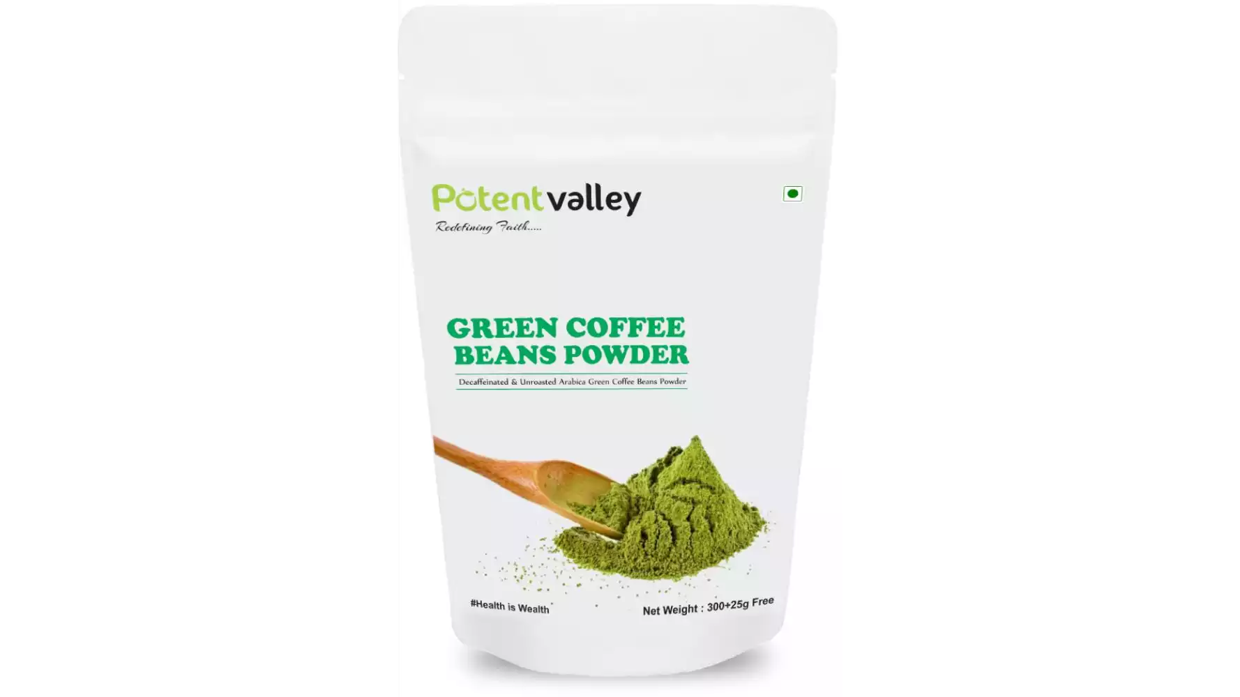 Potentvalley Decaffeinated Arabica Unroasted Green Coffee Beans (300g)