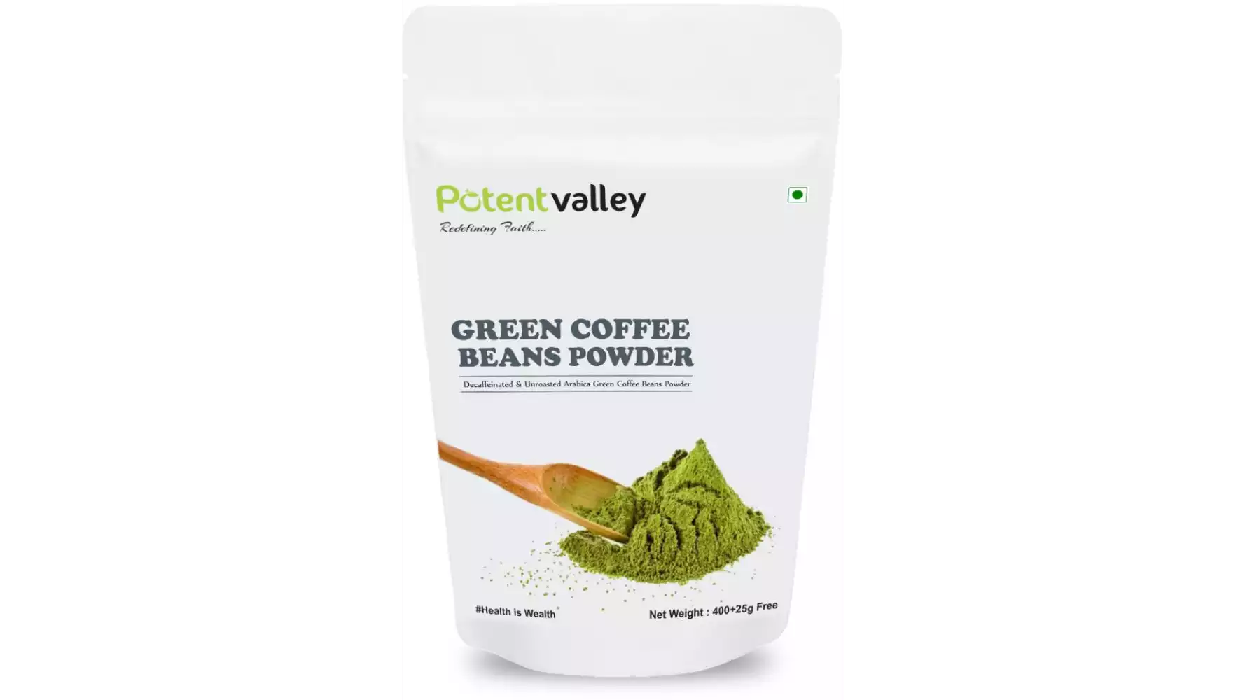 Potentvalley Decaffeinated Arabica Unroasted Green Coffee Beans (400g)