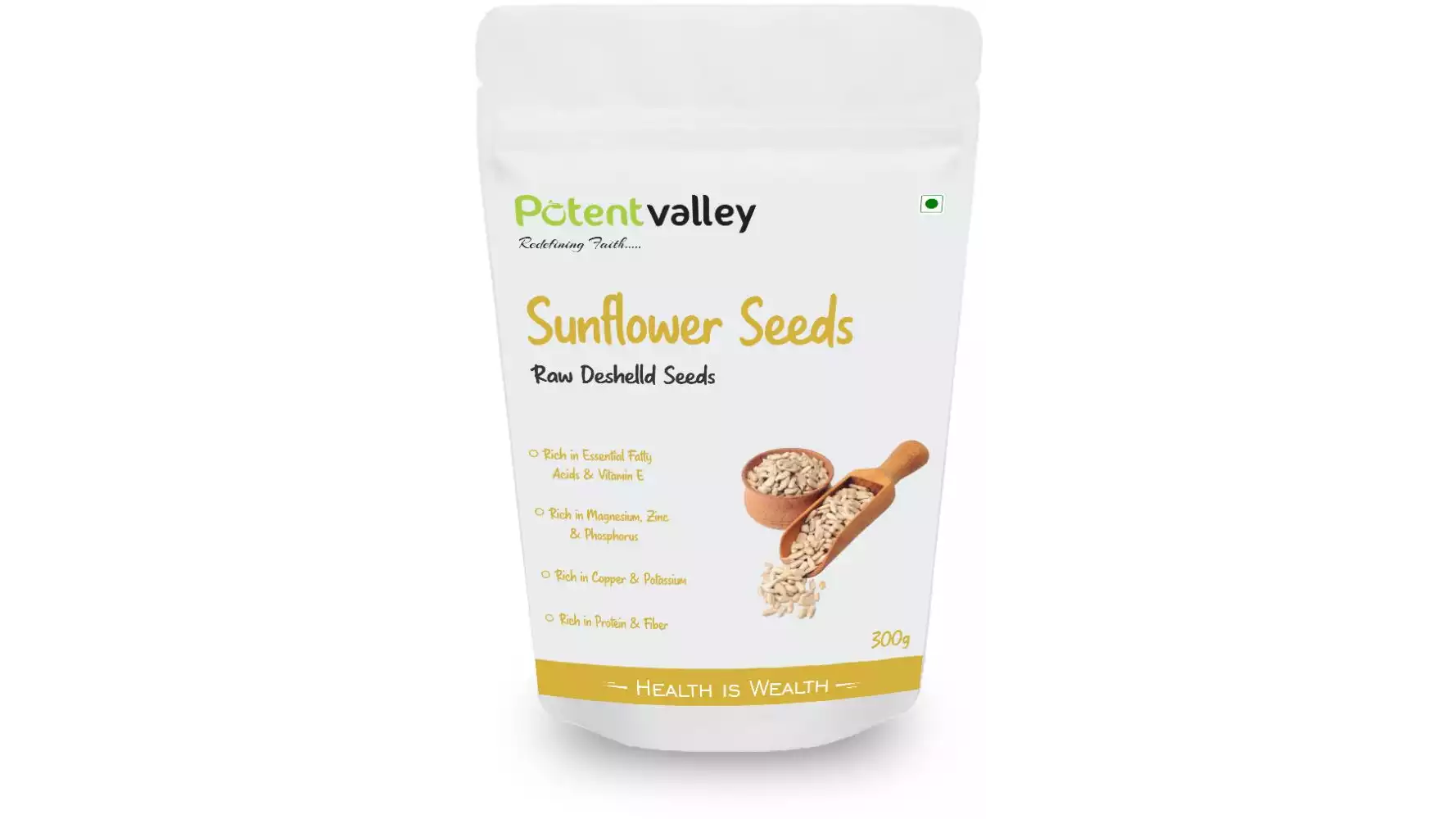 Potentvalley Organic Sunflower Seeds (300g)