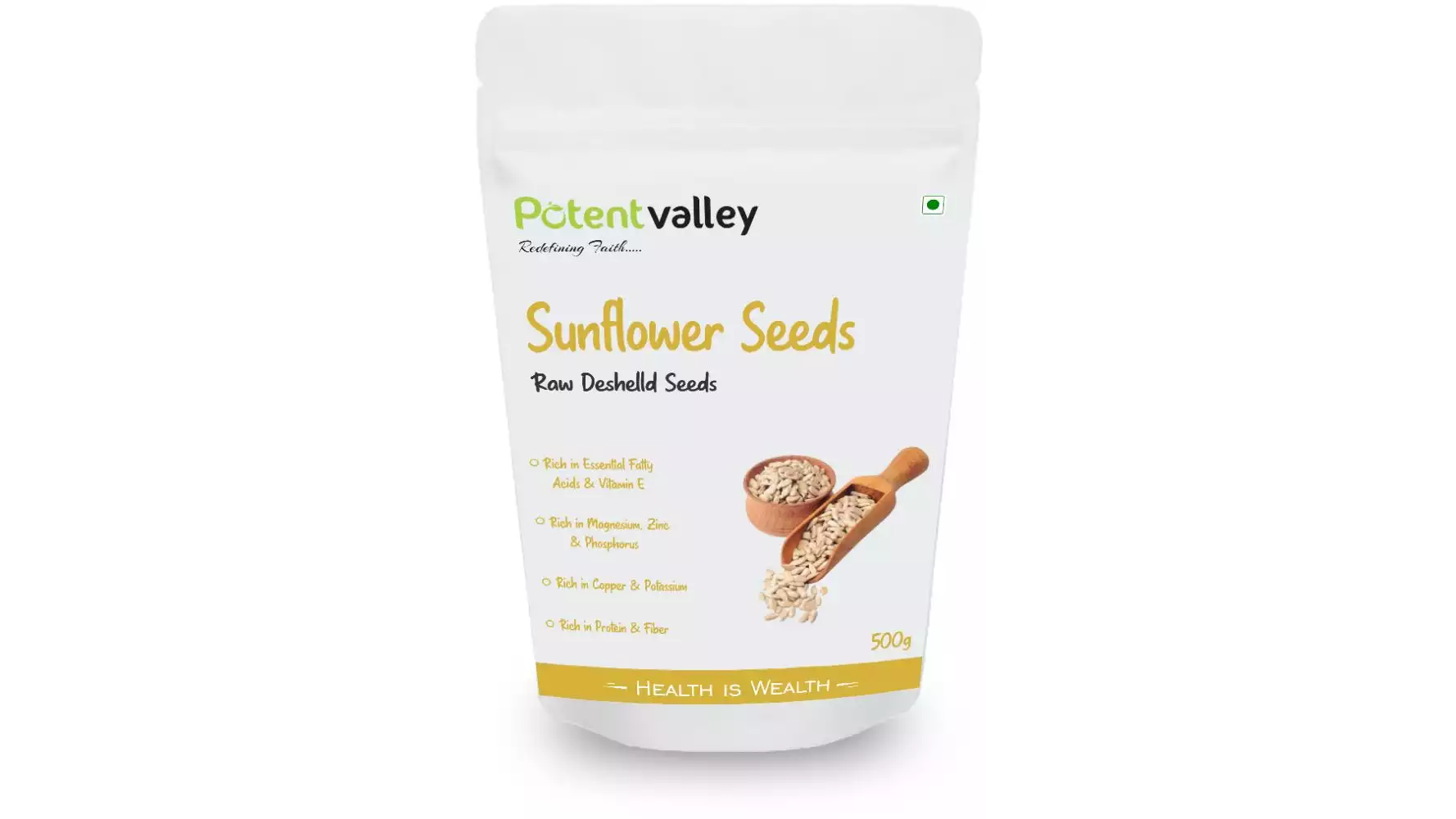 Potentvalley Organic Sunflower Seeds (500g)