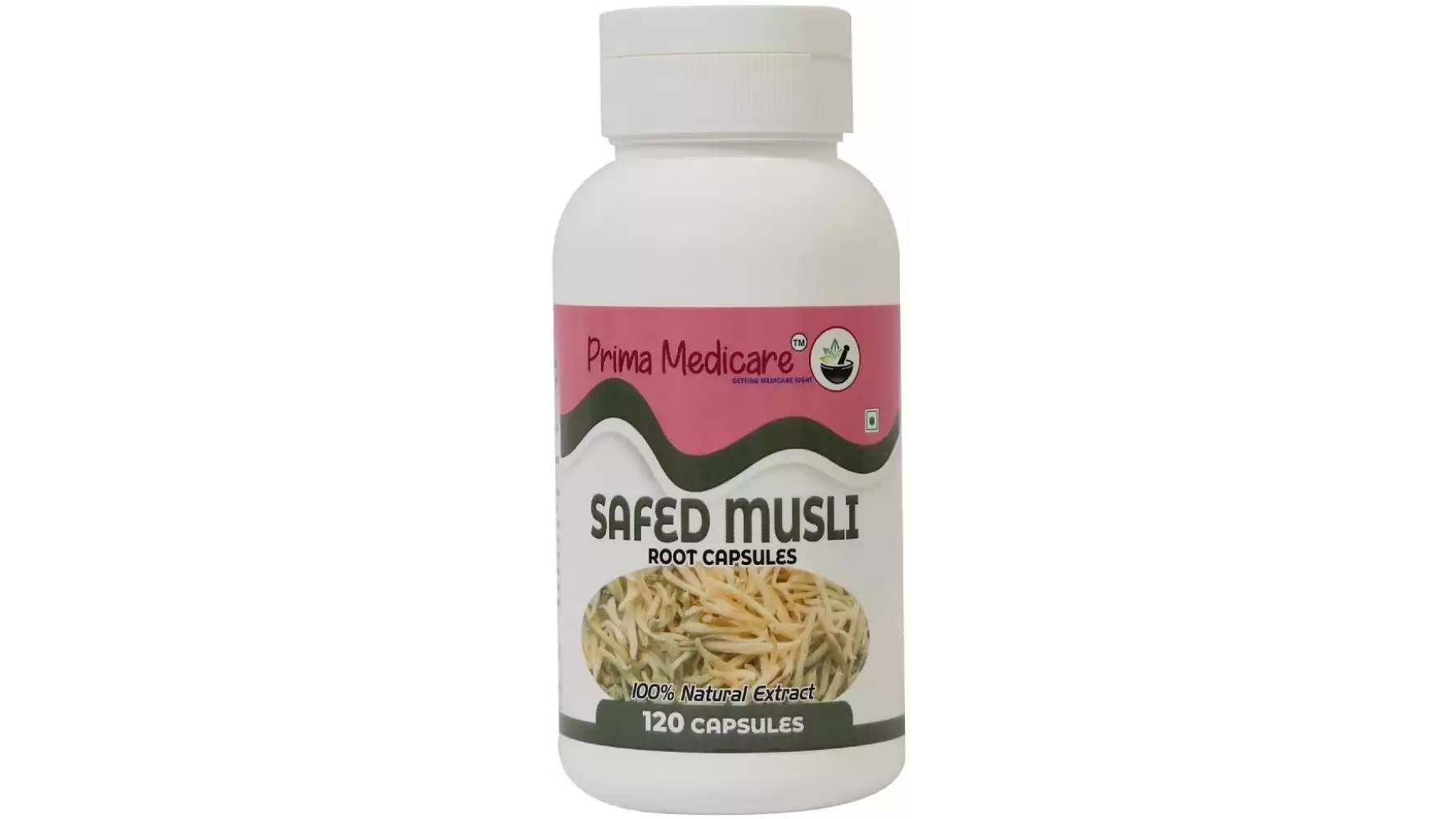 Prima Medicare Safed Musli Root Capsules (120caps)