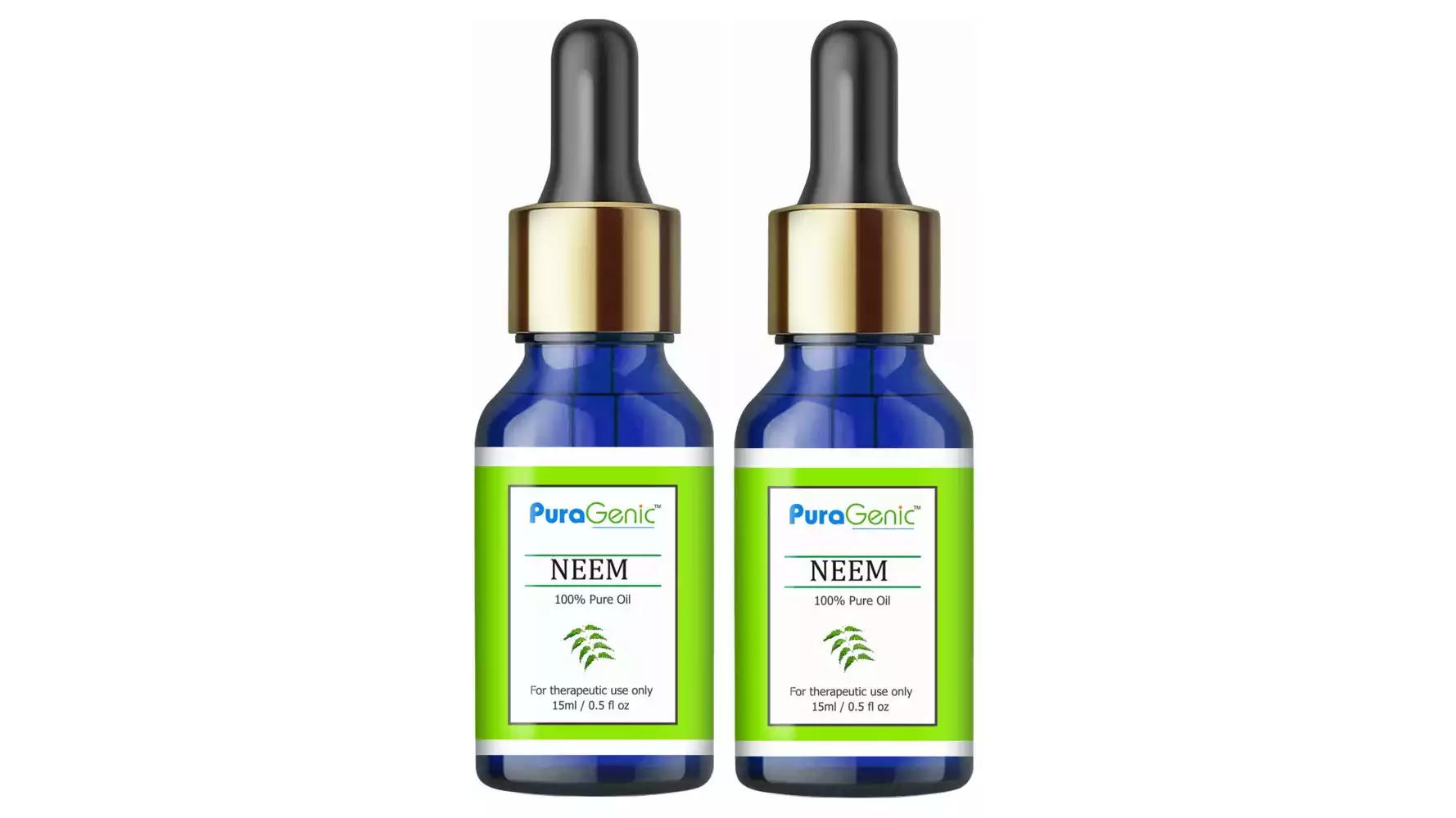 Puragenic Neem Oil For Hair And Skin (15ml, Pack of 2)