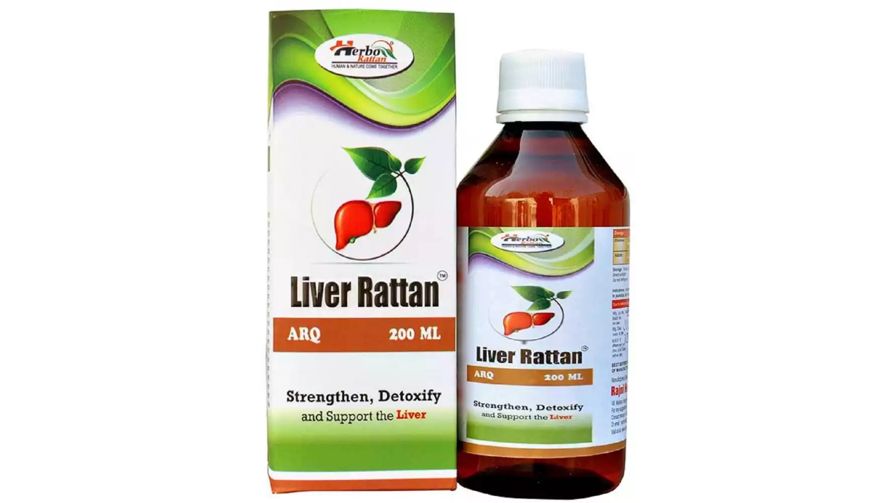Rajni Herbals Liver Rattan Syrup (200ml, Pack of 2)