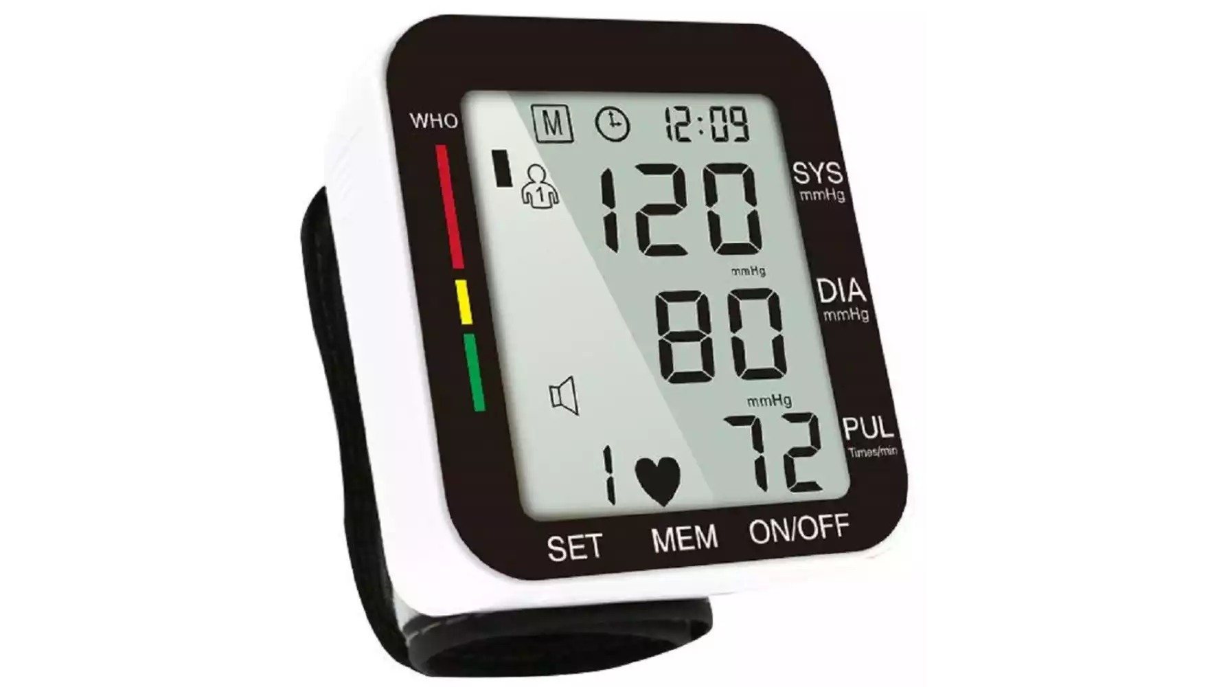 Sahyog Wellness Automatic Wrist Digital Blood Pressure Monitor Machine With Voice Command (1Pack)