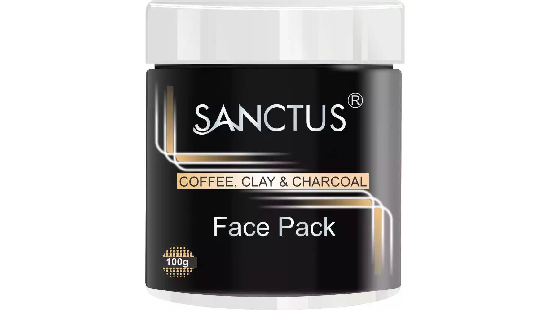 Sanctus Coffee, Clay And Charcoal Face Pack (100g)
