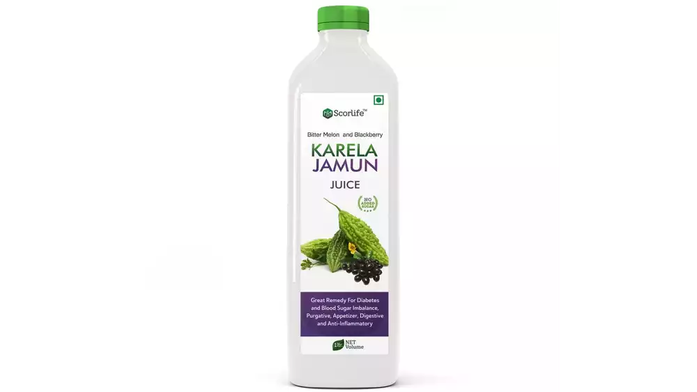 Scorlife Karela Jamun Juice Sugar Free (1000ml)