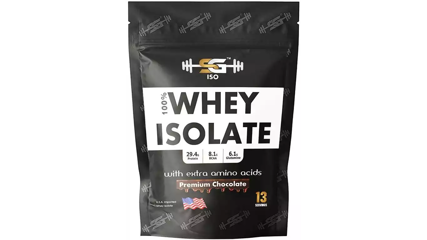 SG Welness Iso 100% Whey Isolate Protein Powder Chocolate (1lb)