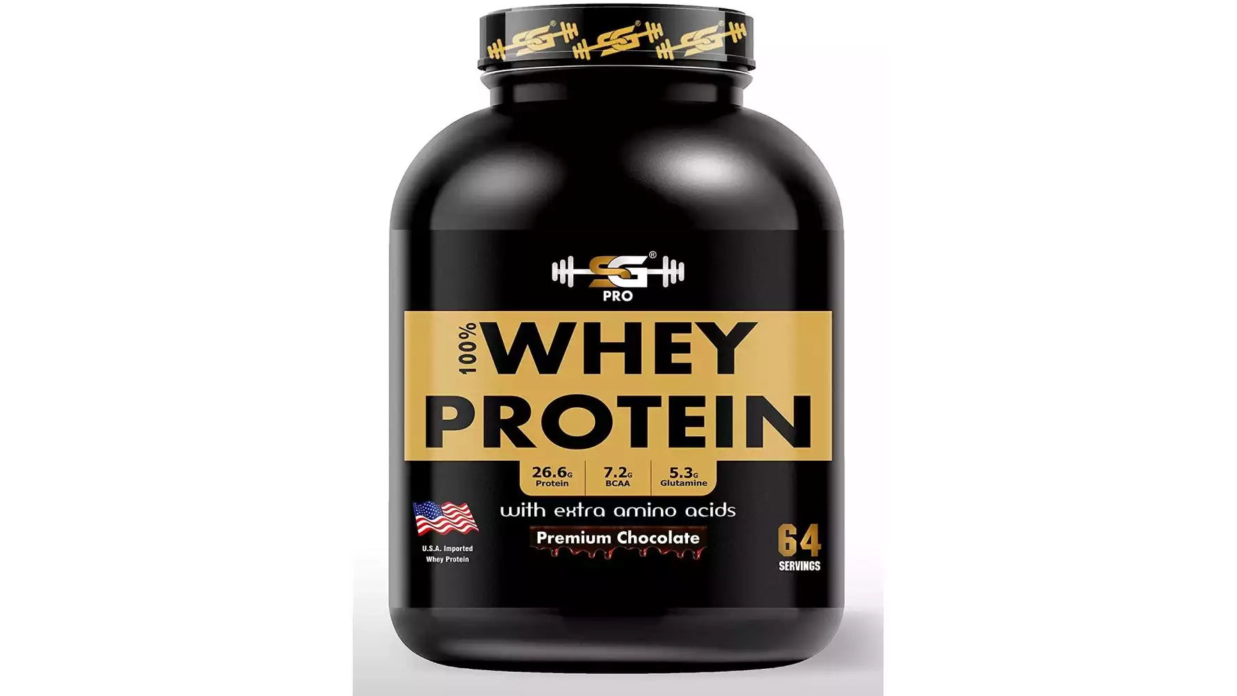 SG Welness Pro 100% Whey Protein Powder Chocolate (5lb)