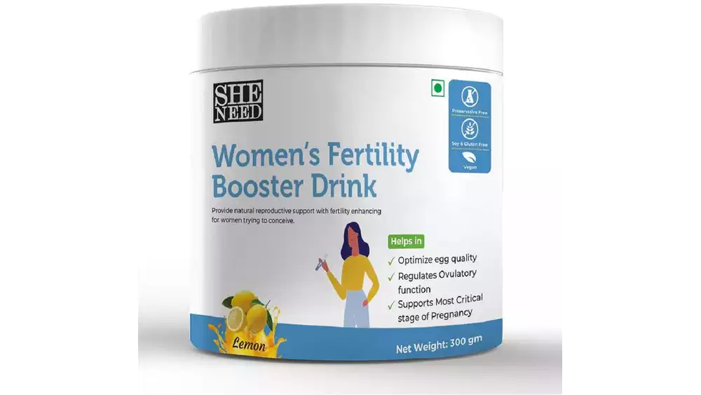 SheNeed Women Fertility Booster Drink Lemon Flavour (300g)
