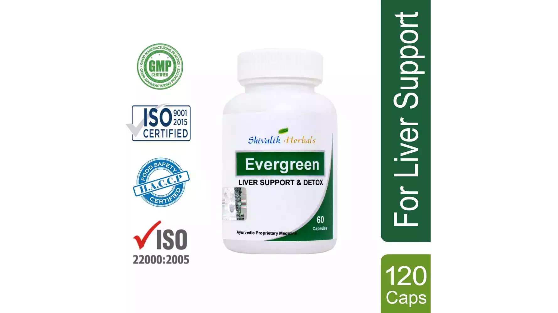 Shivalik Herbals EverGreen Capsule (60caps, Pack of 2)