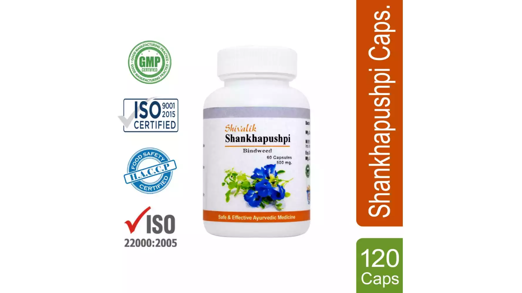 Shivalik Herbals Shankhapushpi Capsule (60caps, Pack of 2)