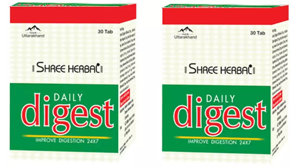 Shree Herbal Daily Digest Tablets (30tab, Pack of 2)