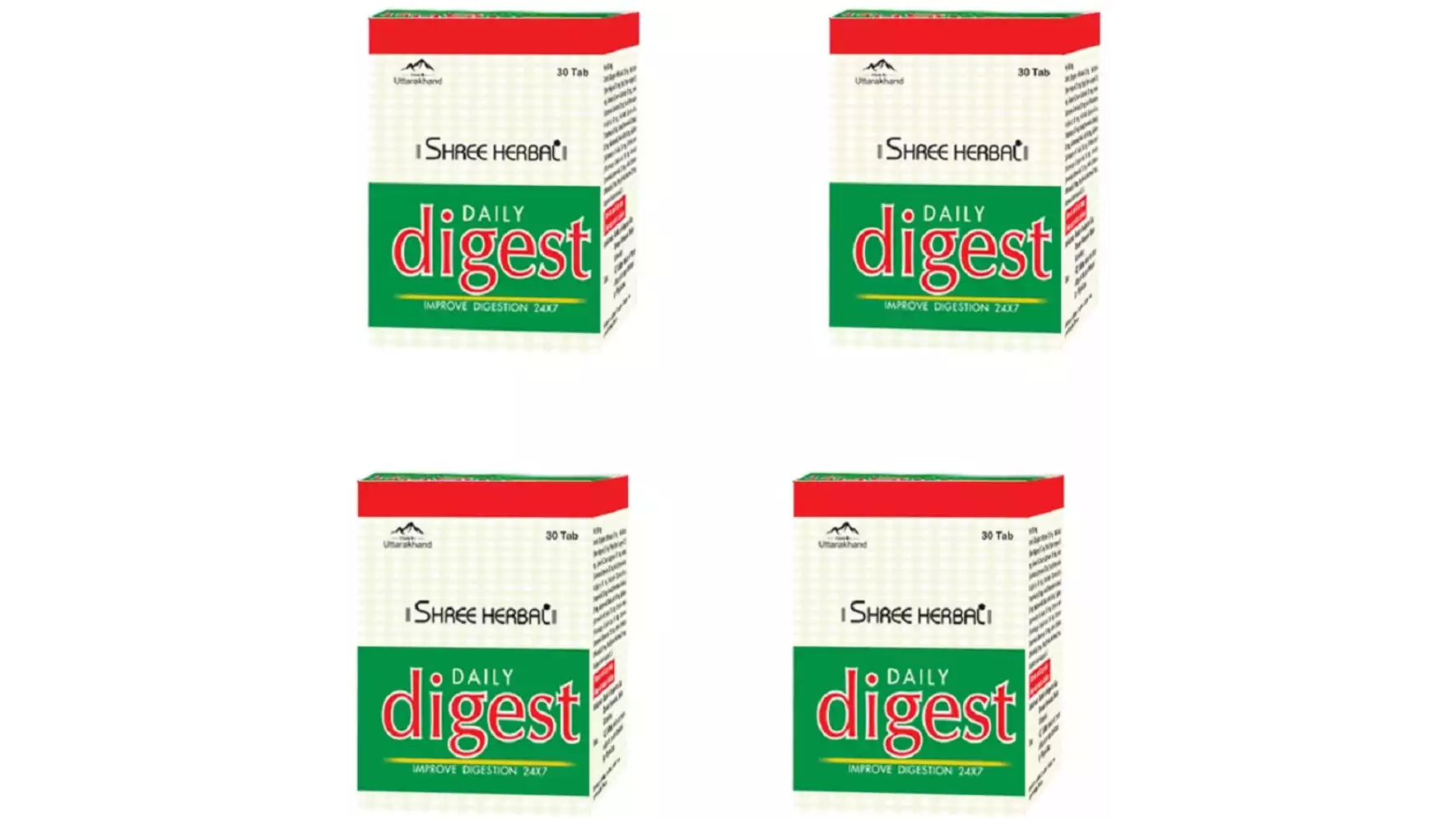Shree Herbal Daily Digest Tablets (30tab, Pack of 4)