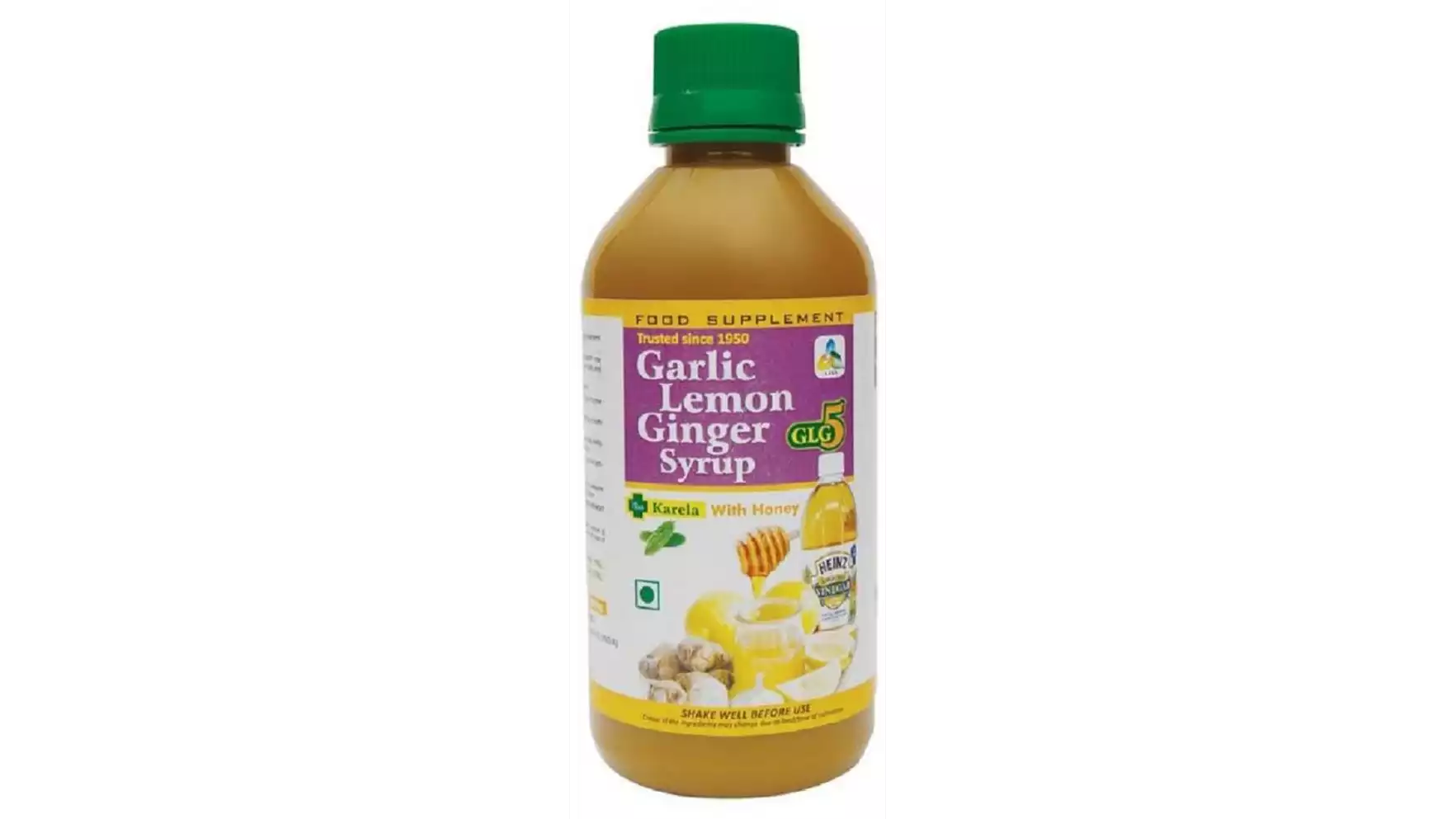 SKSB Garlic Lemon Ginger Syrup Karela Flavour (225ml)