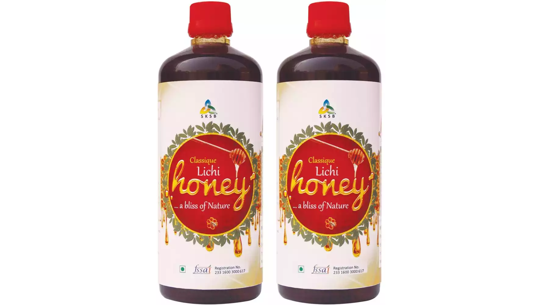 SKSB Natural Honey Lichi (750g, Pack of 2)