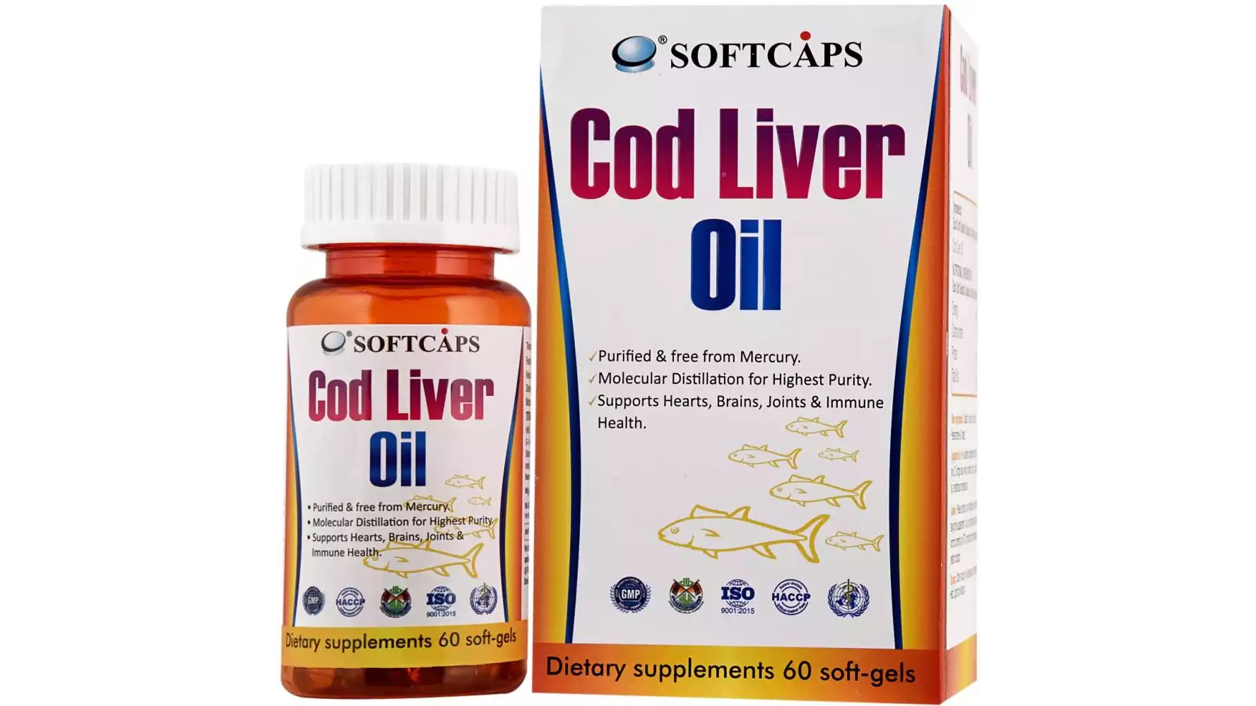 Softcaps Cod Liver Oil Capsules (60caps)