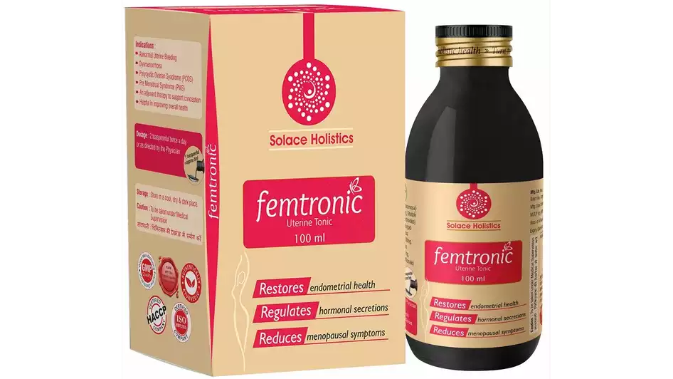 Solace Holistics Femtronic Uterine Tonic Sugar Free (100ml)