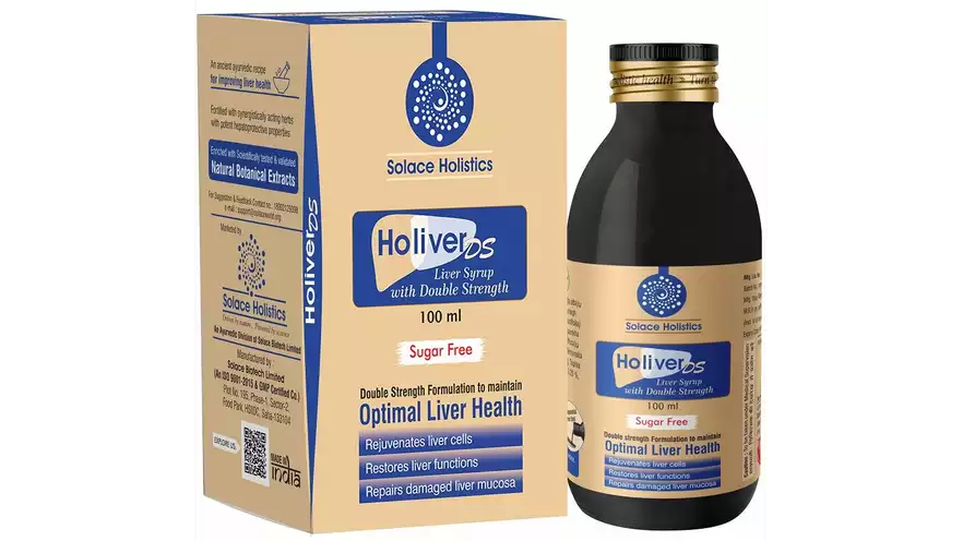 Solace Holistics Holiver DS Liver Syrup Sugar Free (100ml)