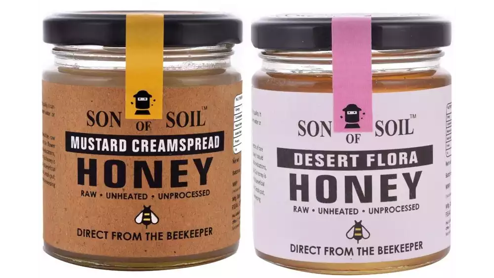 Son Of Soil Raw Desert Flora & Raw Mustard Honey Combo (1Pack)