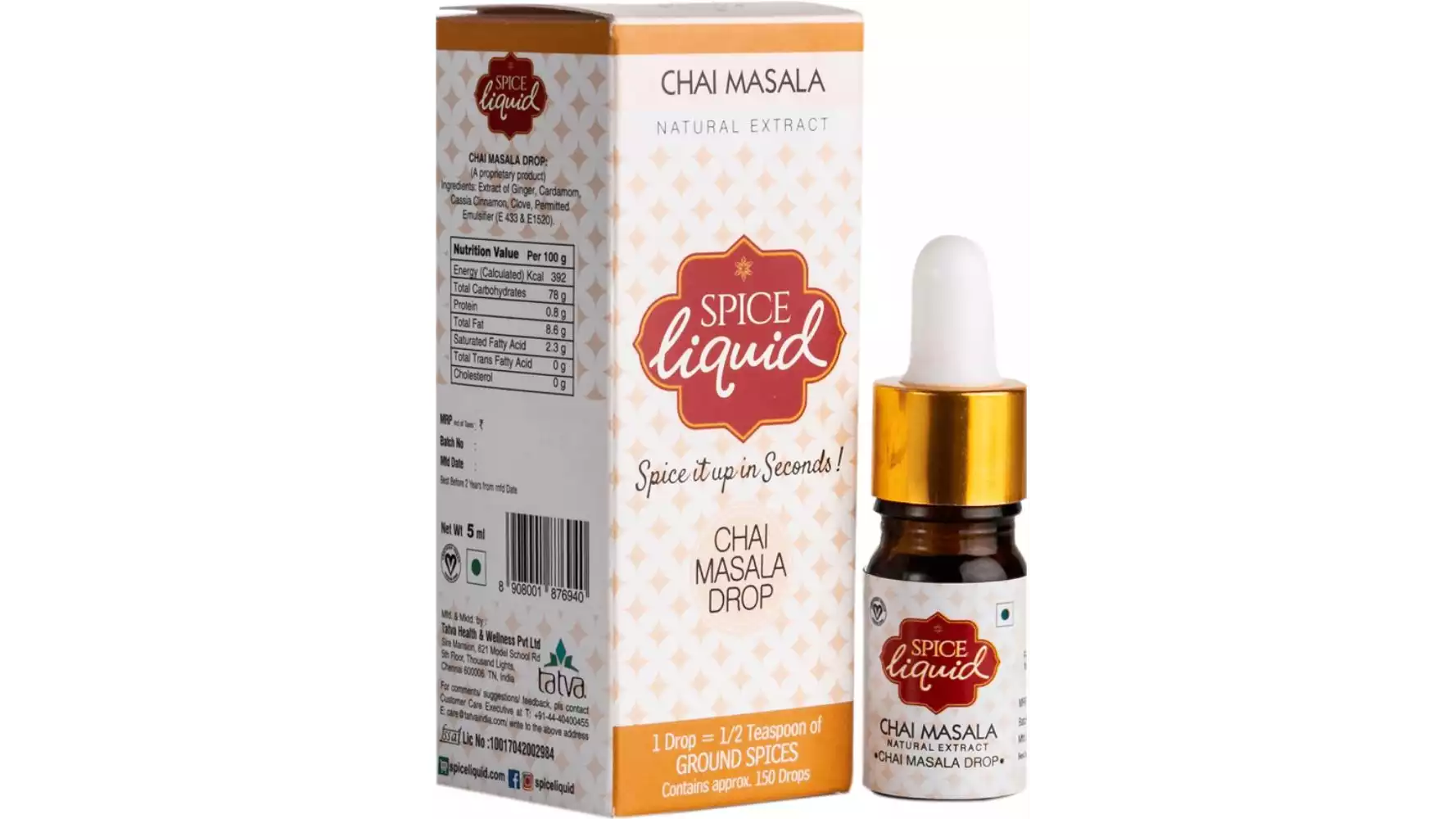 Spice Liquid Chai Masala Drop (5ml)
