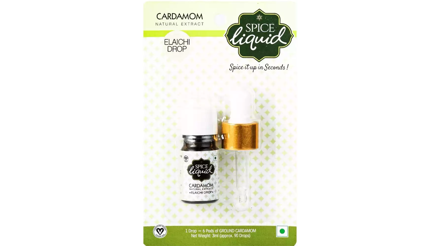 Spice Liquid Elaichi Drop (Cardamom) (3ml)