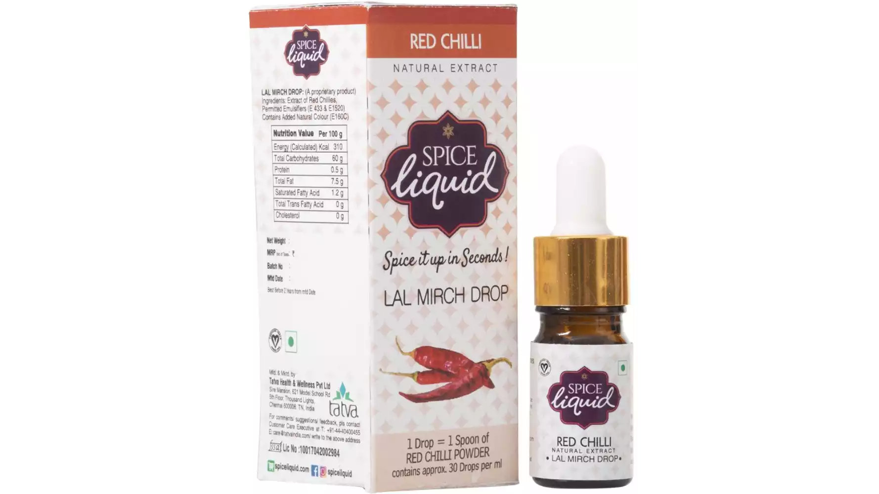Spice Liquid Lal Mirchi Drop Red Chilli (5ml)