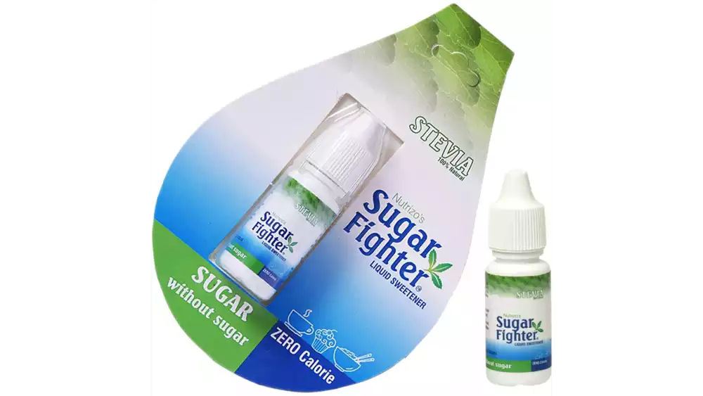 Sugar Fighter Stevia Liquid Zero Calories & Fat Free Sweetener (10ml)