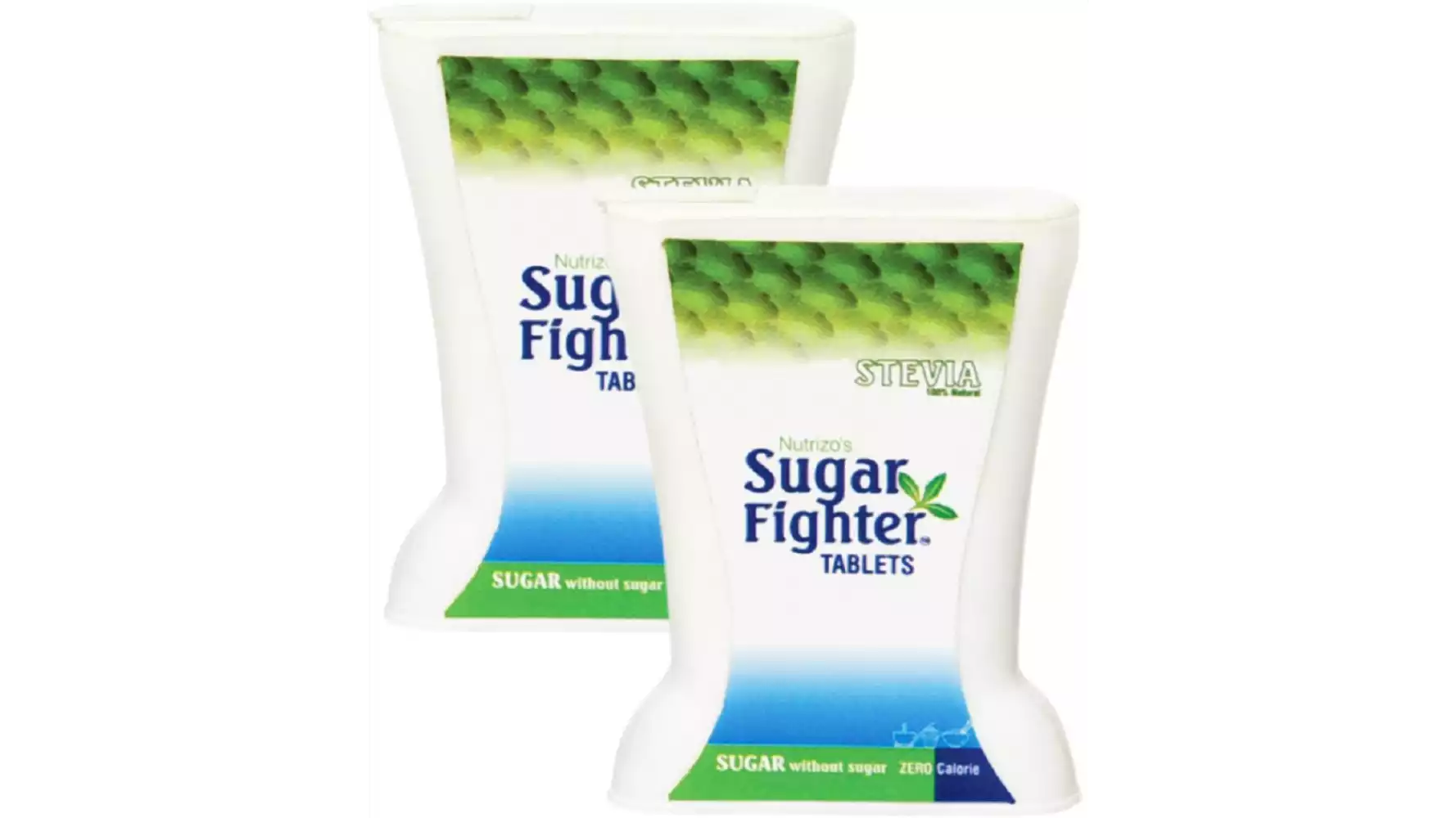 Sugar Fighter Stevia Tablets Zero Calories & Fat Free Sweetener (200tab, Pack of 2)