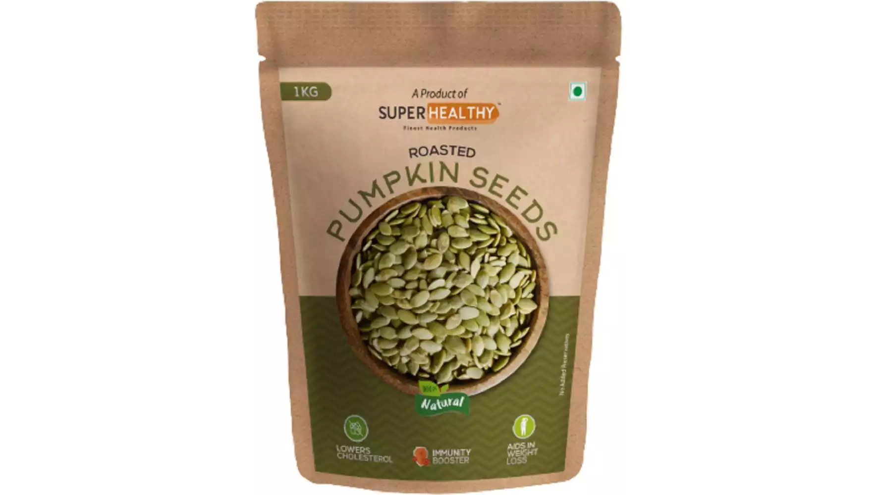 SuperHealthy Roasted Pumpkin Seeds (1kg)